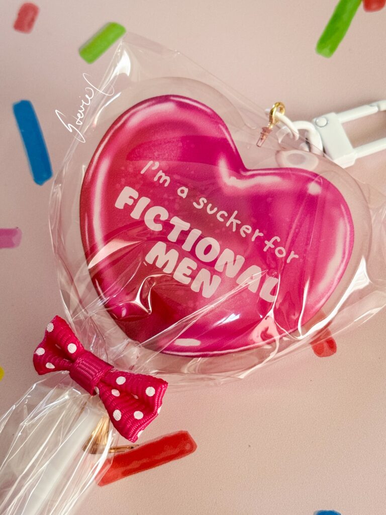 'I'm a sucker for Fictional Men' Acrylic Keychain